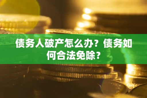 北京债务人破产怎么办？债务如何合法免除？