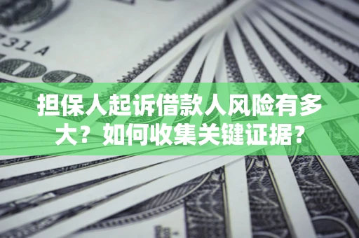 北京担保人起诉借款人风险有多大？如何收集关键证据？